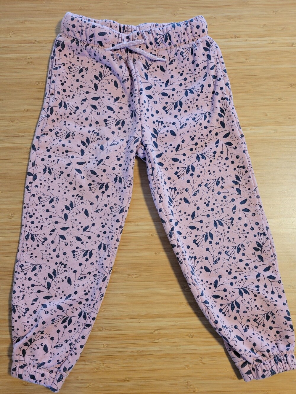 Girl 4-6Y- Pink Floral Print Jogger Pants